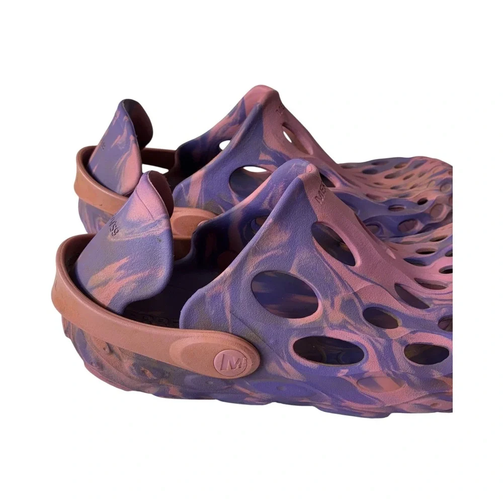Merrell Hydro Moc Clog Water Shoe Purple Pink Tie Dye Comfort Casual Womens 9‎